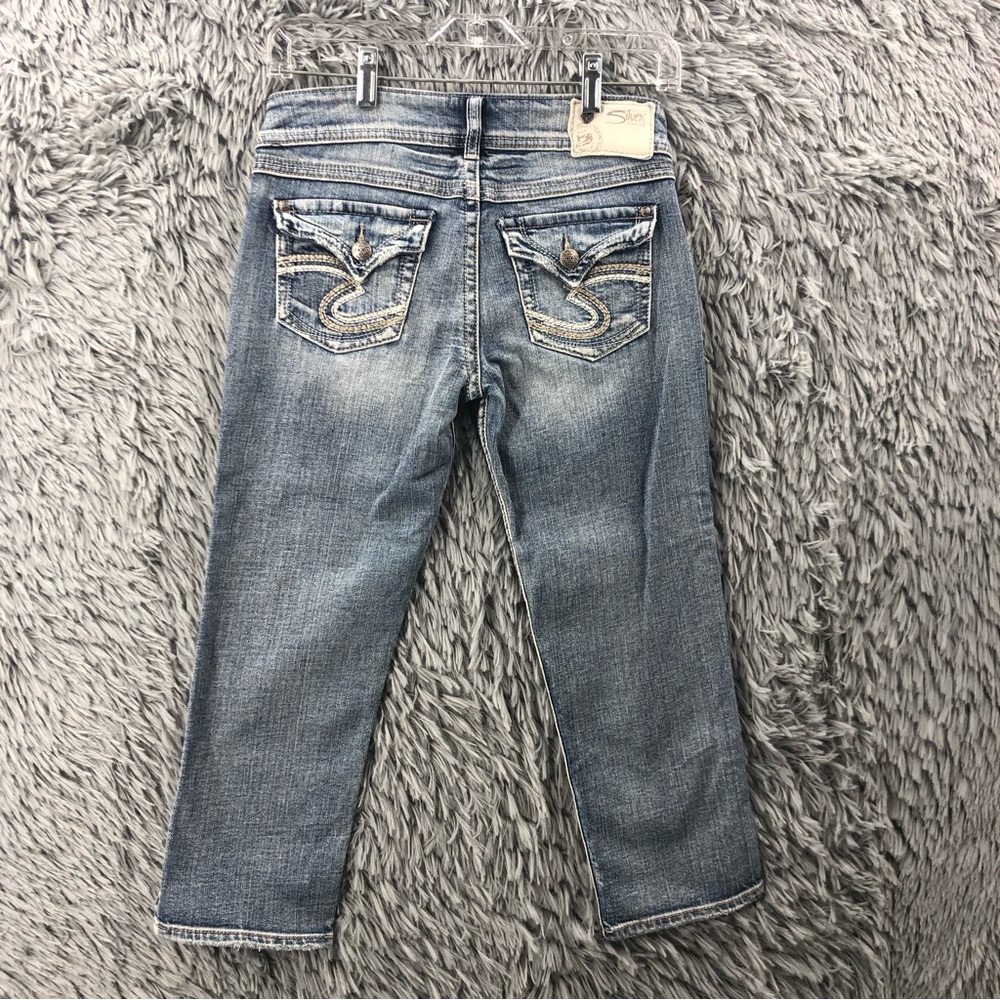 Silver Jeans McKenzie Capri Size 25 Capri Jeans Denim Blue